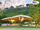 Pavillon 5x6 Überdachung Pagodenzelt Festzelt Pvc Terrassendach Pergola Terrasse