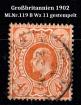 Großbritannien 1902 Mi. Nr. 119B Wz. 11 gestempelt